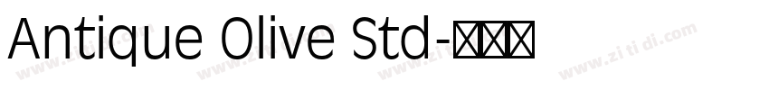 Antique Olive Std字体转换